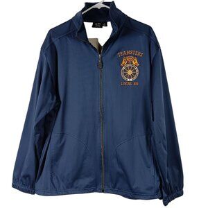 Portland Teamsters Jacket M Blue Union Local 305 Embroidered Vintage Made in USA